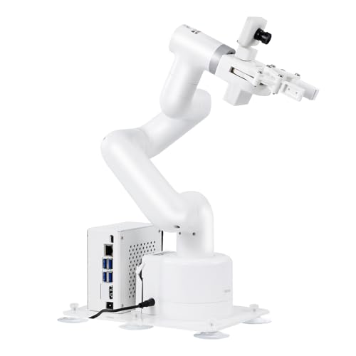 Yahboom Roboterarm mit sieben Achsen, adaptivem Greifer und Kamera auf Basis des NVIDIA Jetson Nano